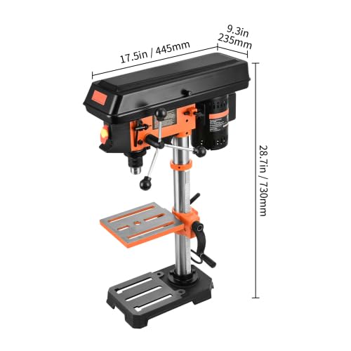 10'' 5-Speed Cast Iron Benchtop Drill Press I500