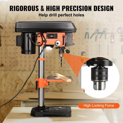 10'' 5-Speed Cast Iron Benchtop Drill Press I500