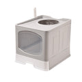 Foldable Cat Litter Box with Lid Q119
