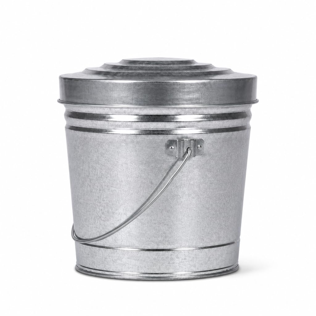 6 Gal Galvanized Steel Storage Can V7387
