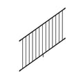 6 ft. x 42 in. Textured Black Aluminum Stair Rail Kit Z248