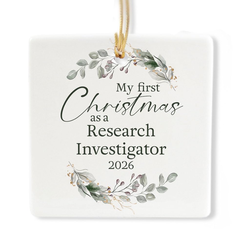 Ceramic 3-inch Square Ornament N855