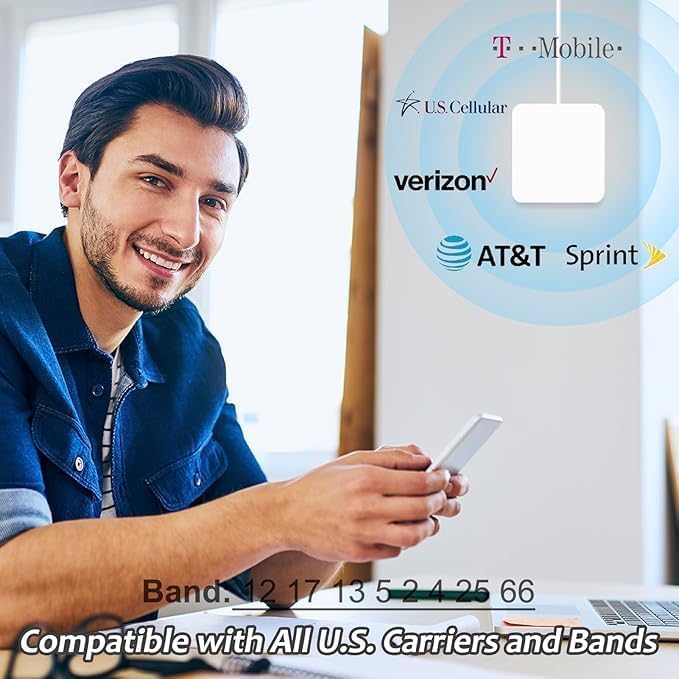 Cell Booster for Home Up to 7000Sq. Ft 5G 4G LTE Blue Q7237