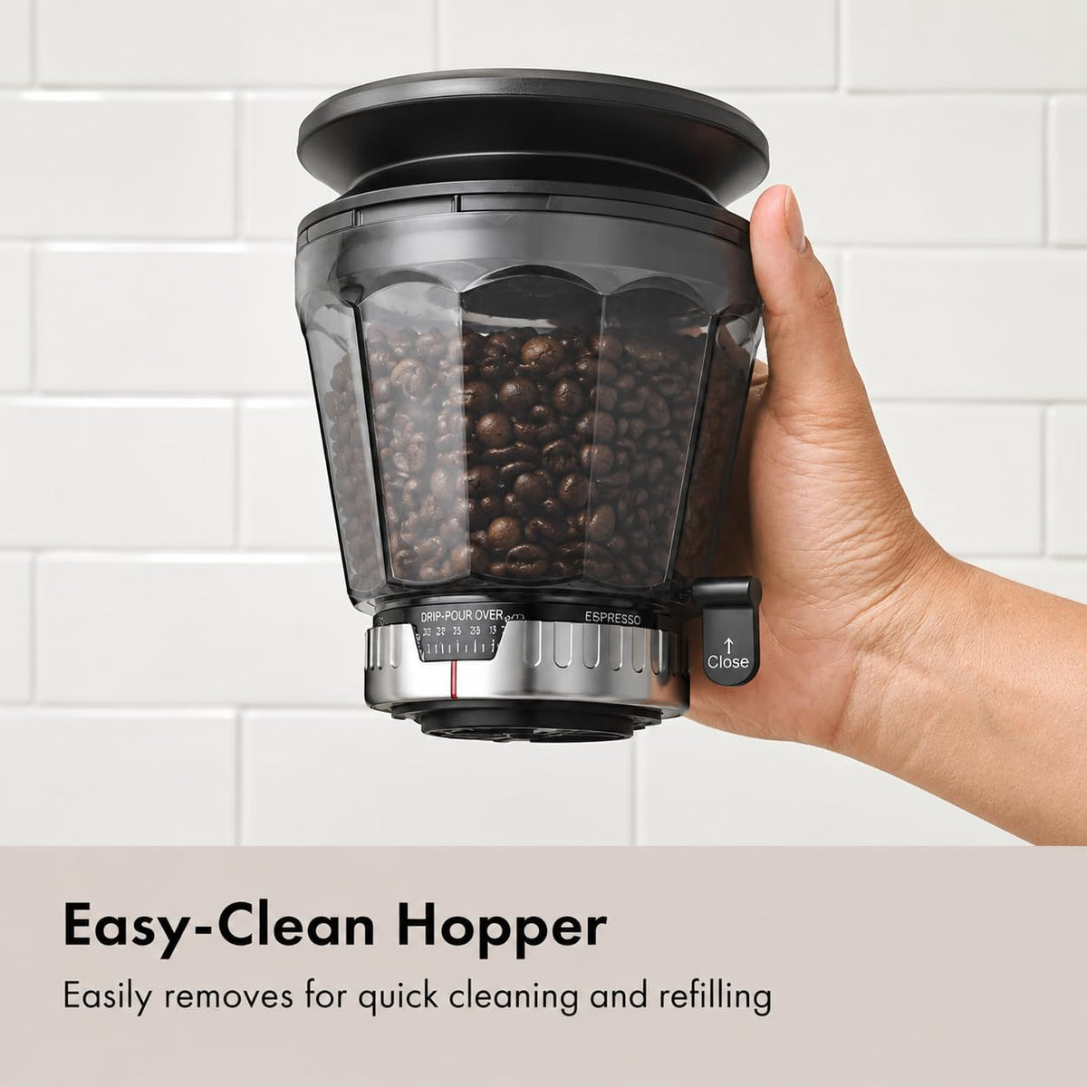 Conical Burr Coffee Grinder with 45 Grind Settings C463786