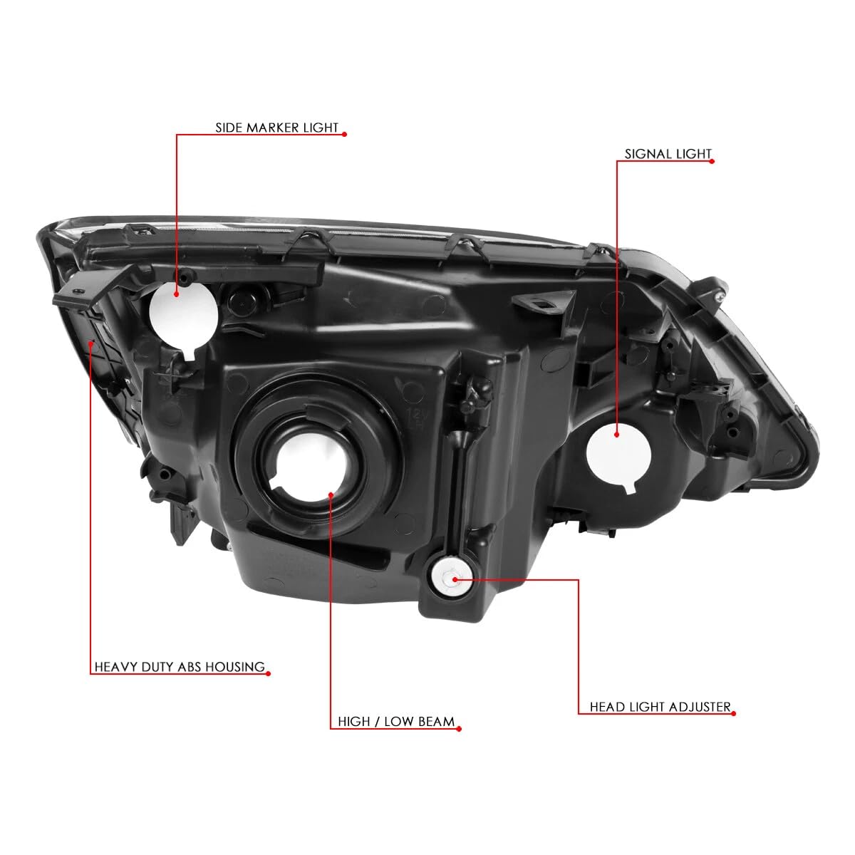 Halogen Headlight Assembly M504