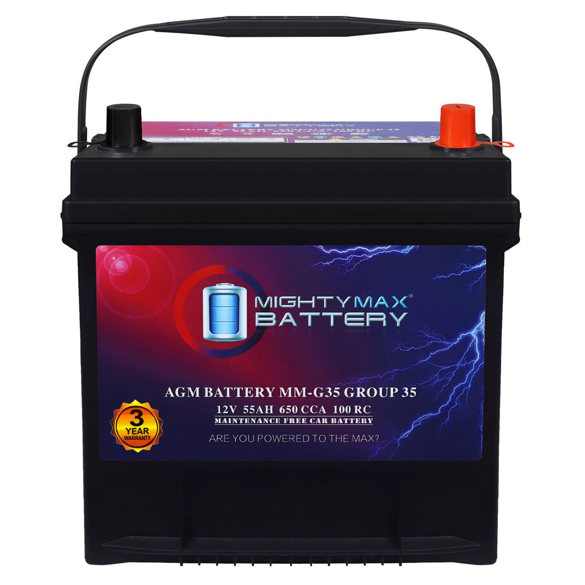 12V 55Ah AGM Replacement Battery X948018