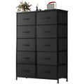 Black 10 Drawer Tall Dresser G62161