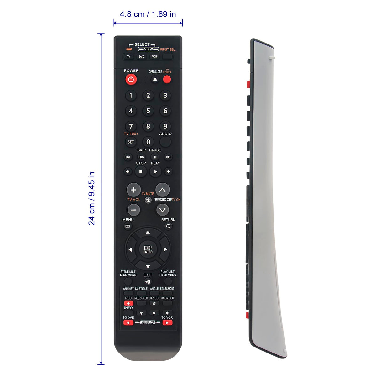 Remote Control Replace for Samsung CD HDTV DVD VCR Combo Recorder A20348
