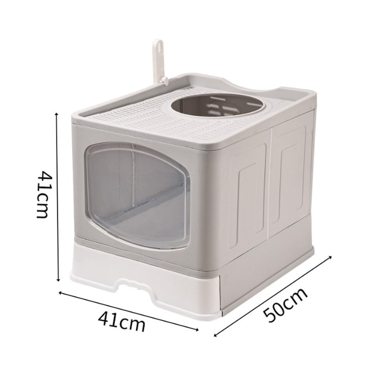 Foldable Cat Litter Box with Lid Q119