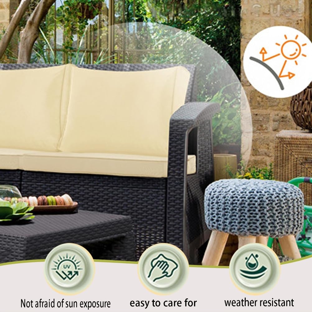 14-Piece Light Blue Outdoor Replacement Cushions Y444