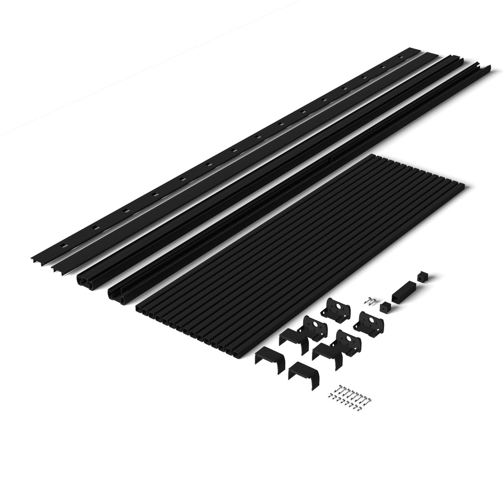 6 ft. x 42 in. Textured Black Aluminum Stair Rail Kit Z248