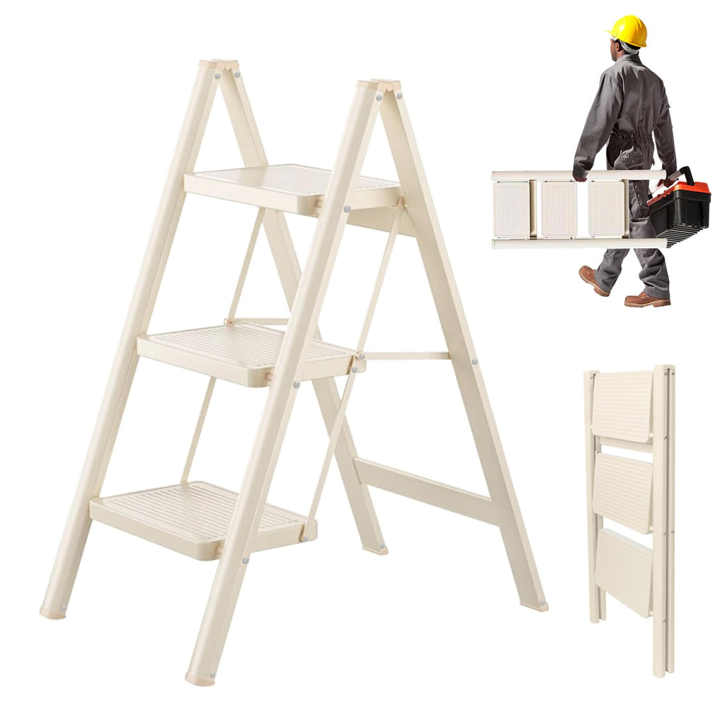 3 Step Carbon Steel Folding Stool E25528