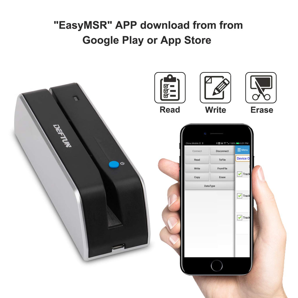 Bluetooth Stripe Card Reader Encoder Mini Portable L798