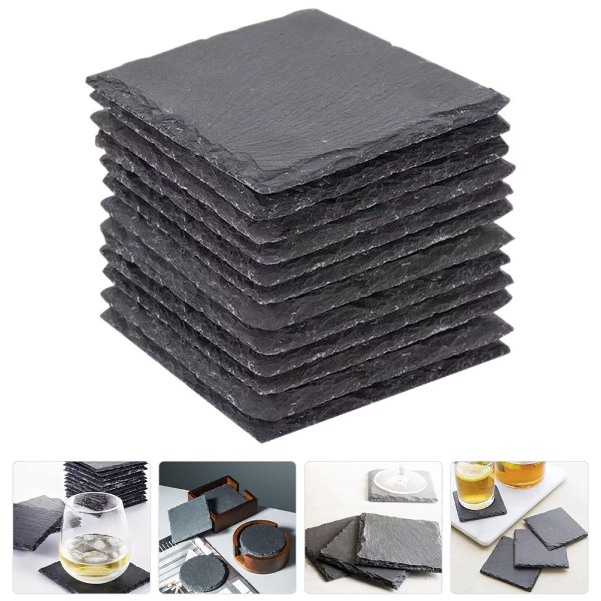 Natural Stone Coasters Set B9555