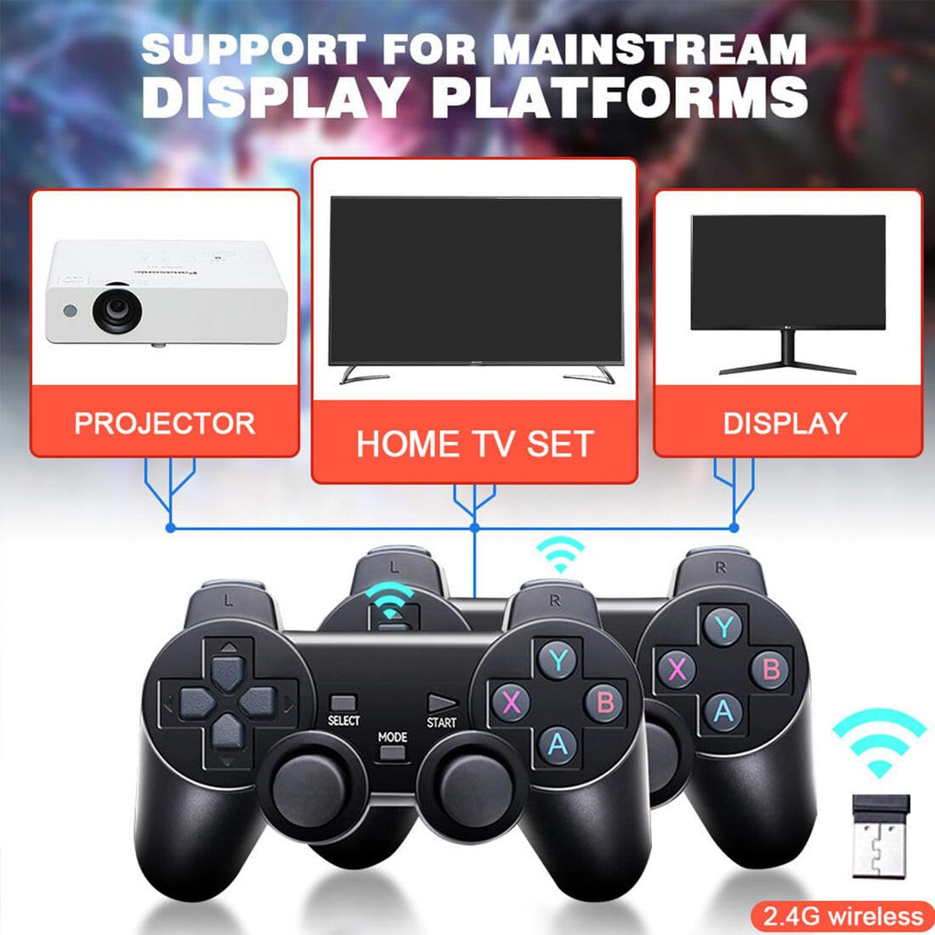 4K Retro Game Console with 2 Wireless Controllers 64GB P29879