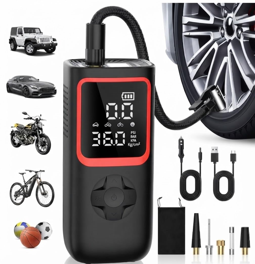 150PSI Portable Tire Inflator Air Pump Y5452