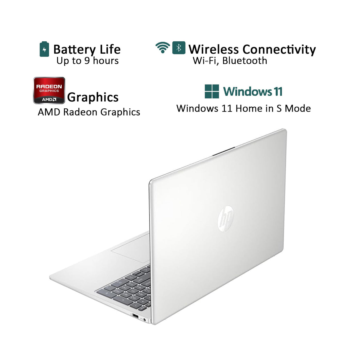 17.3" Full HD Laptop AMD Ryzen 5 16GB RAM 1TB SSD Natural Silver Q366714