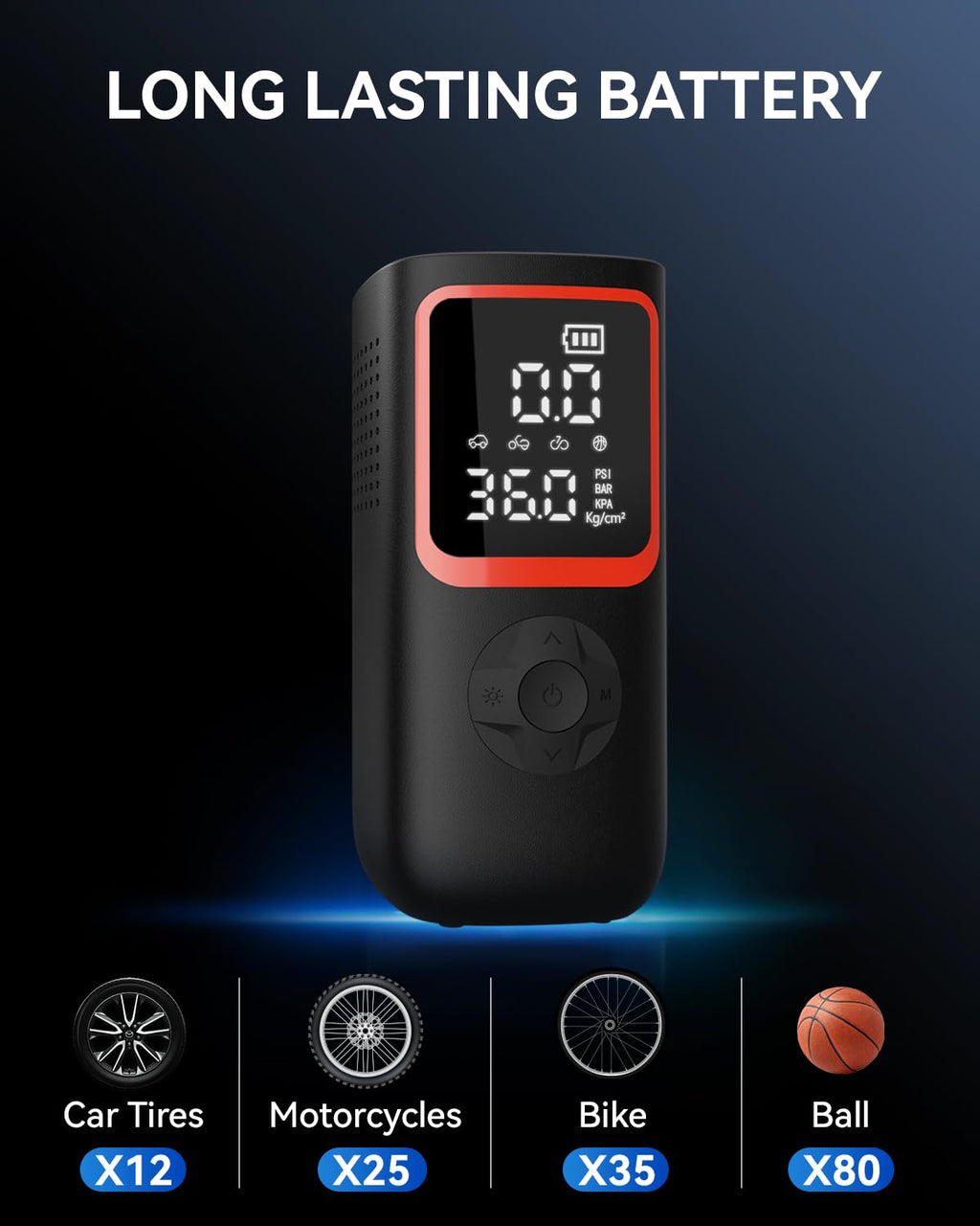 150PSI Portable Tire Inflator Air Pump Y5452