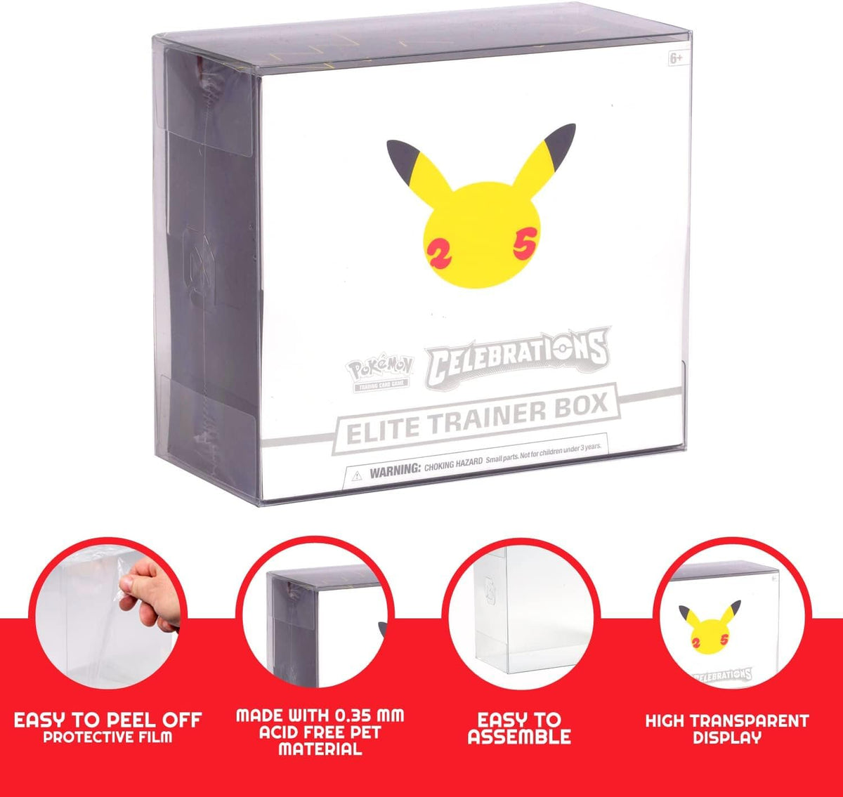 Clear PET Display Case 5-Pack + 2-Pack V678