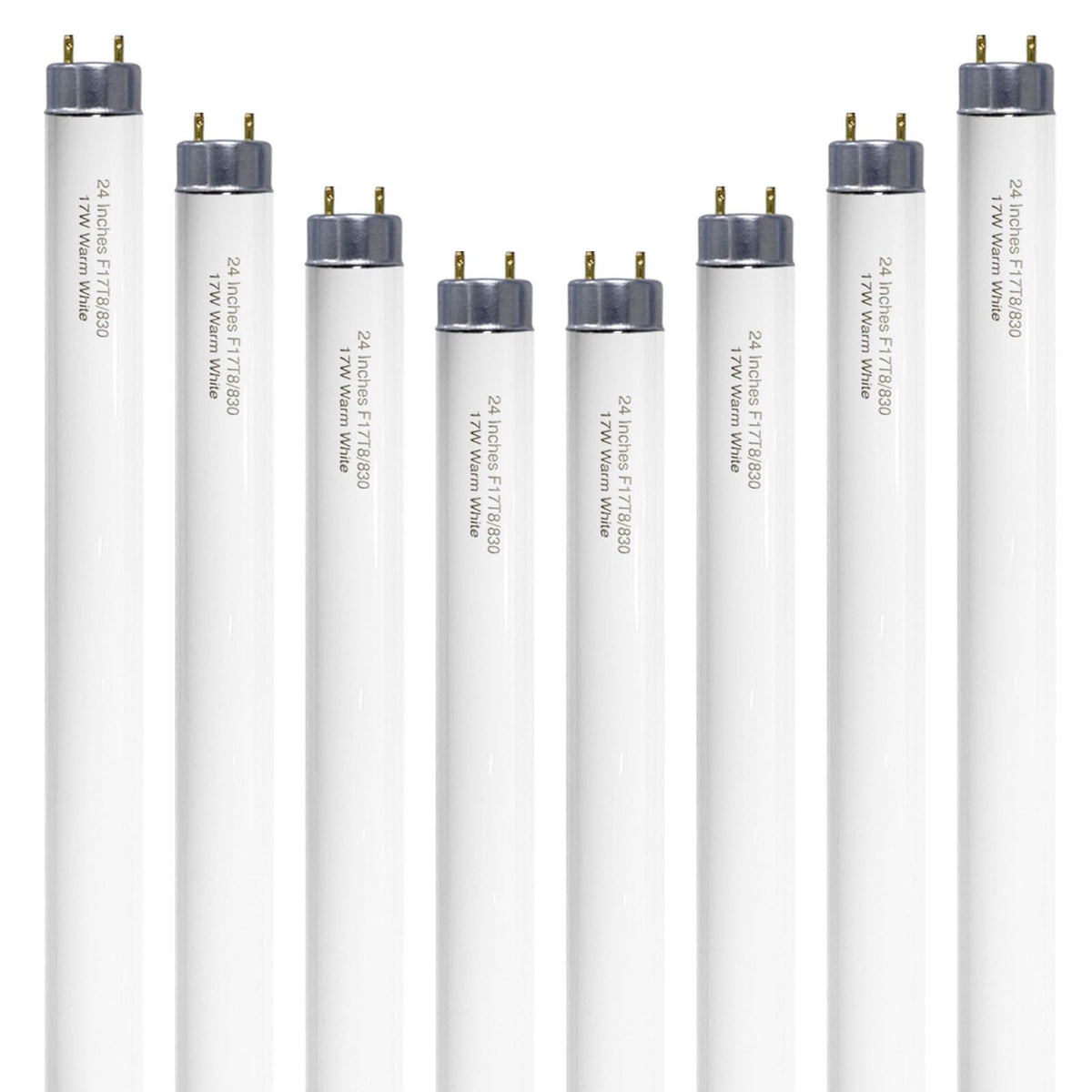 24 inch Warm White Fluorescent Tube Light 8 Pack P704798