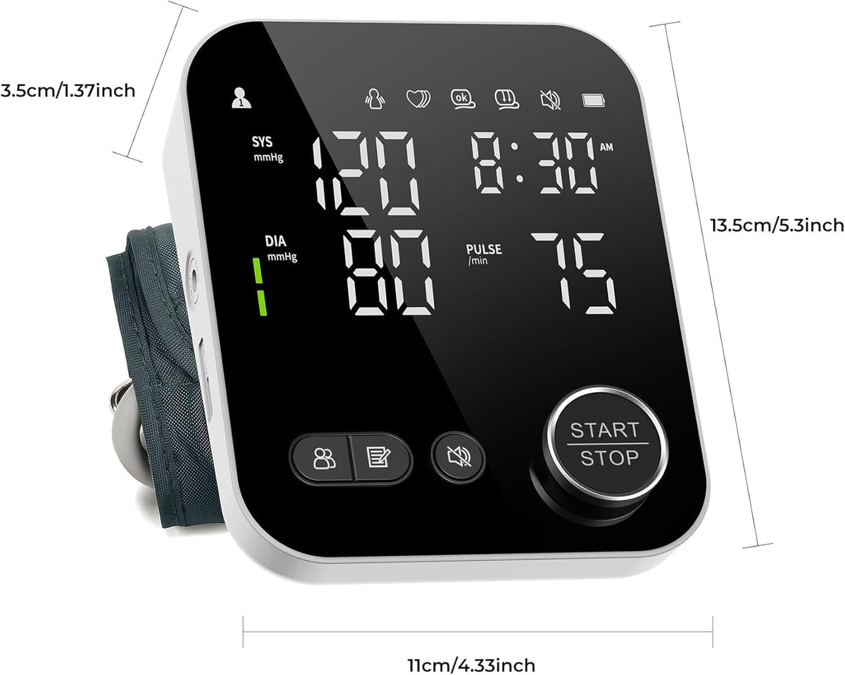 Blood Pressure Monitor Upper Arm BP Cuff with Storage Bag L212