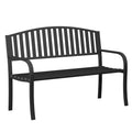50" Weatherproof Metal Outdoor Bench G50486