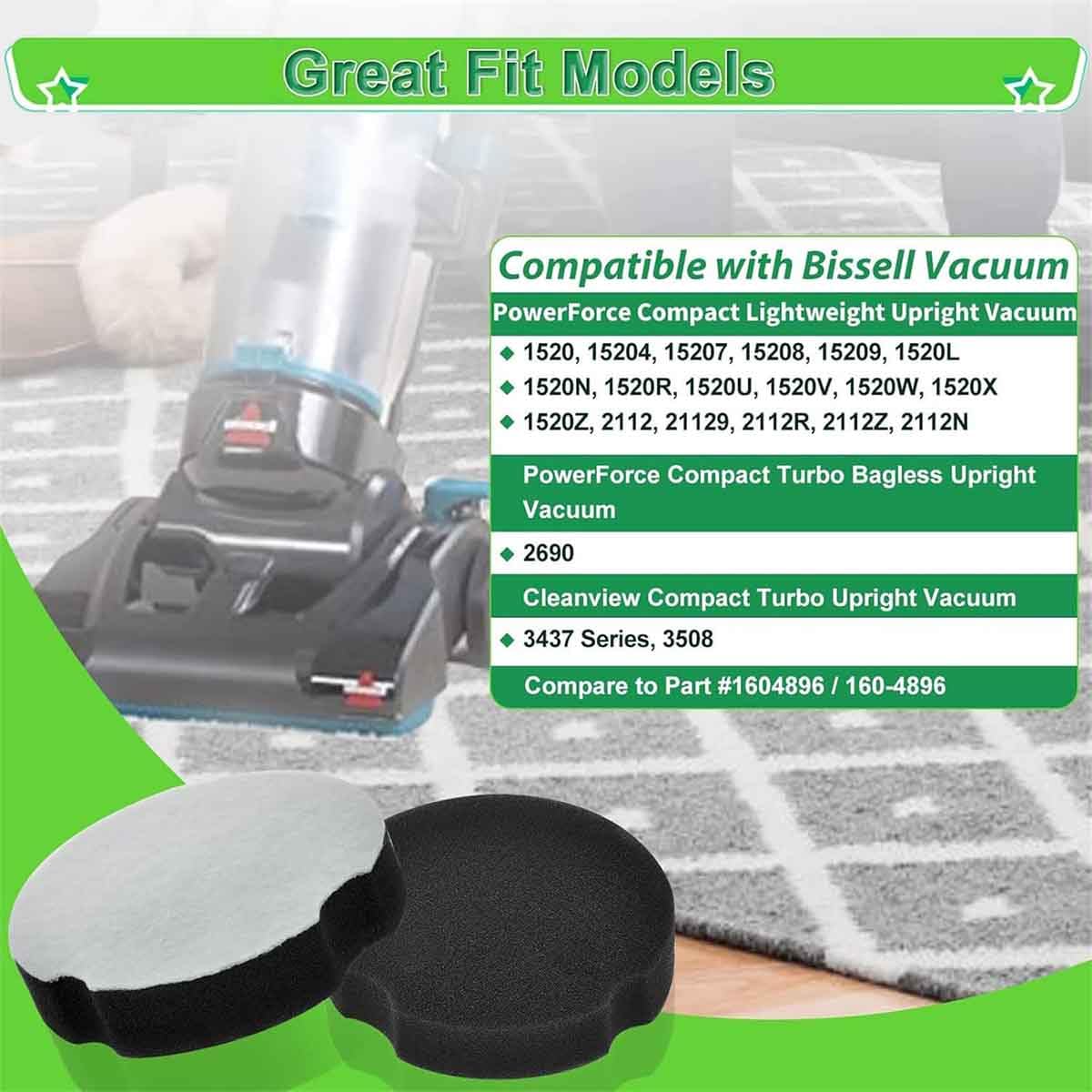 4 Pack Vacuum Cleaner Filter Replacement R11911
