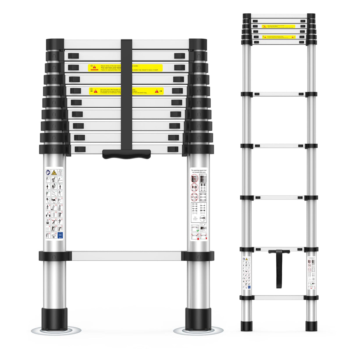 10.5FT Aluminum Telescoping Ladder Z16672