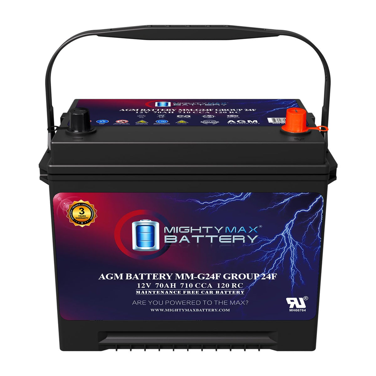 12V 70Ah AGM Replacement Battery A711