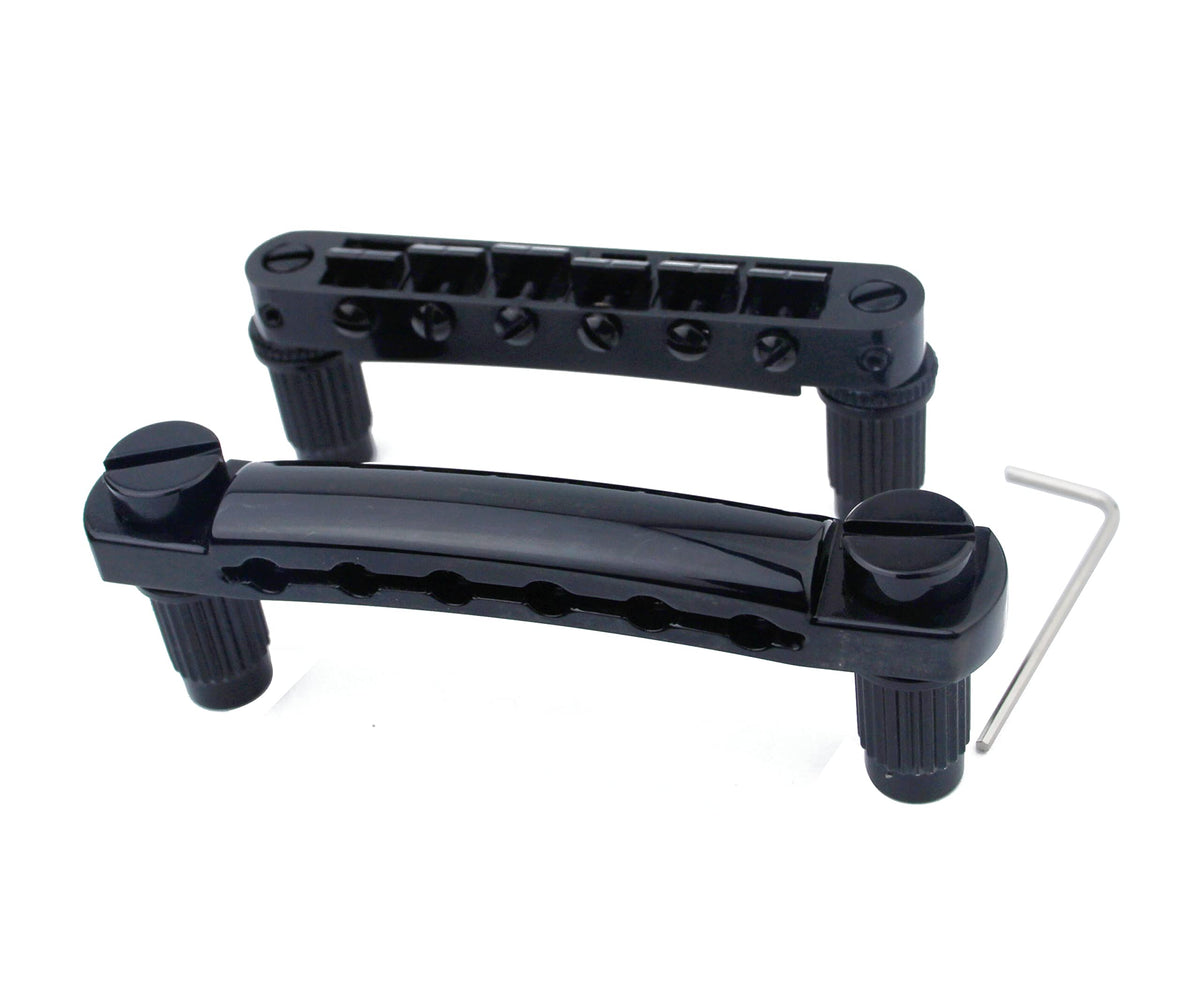Tune-O-Matic Bridge and Stop Bar Tailpiece Combo Black O4920