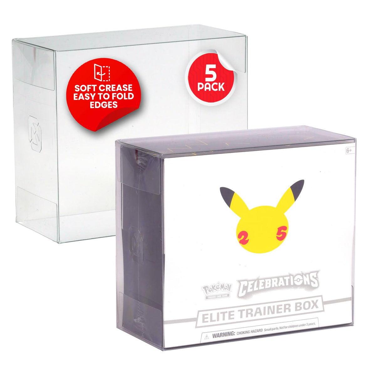 Clear PET Display Case 5-Pack + 2-Pack V678