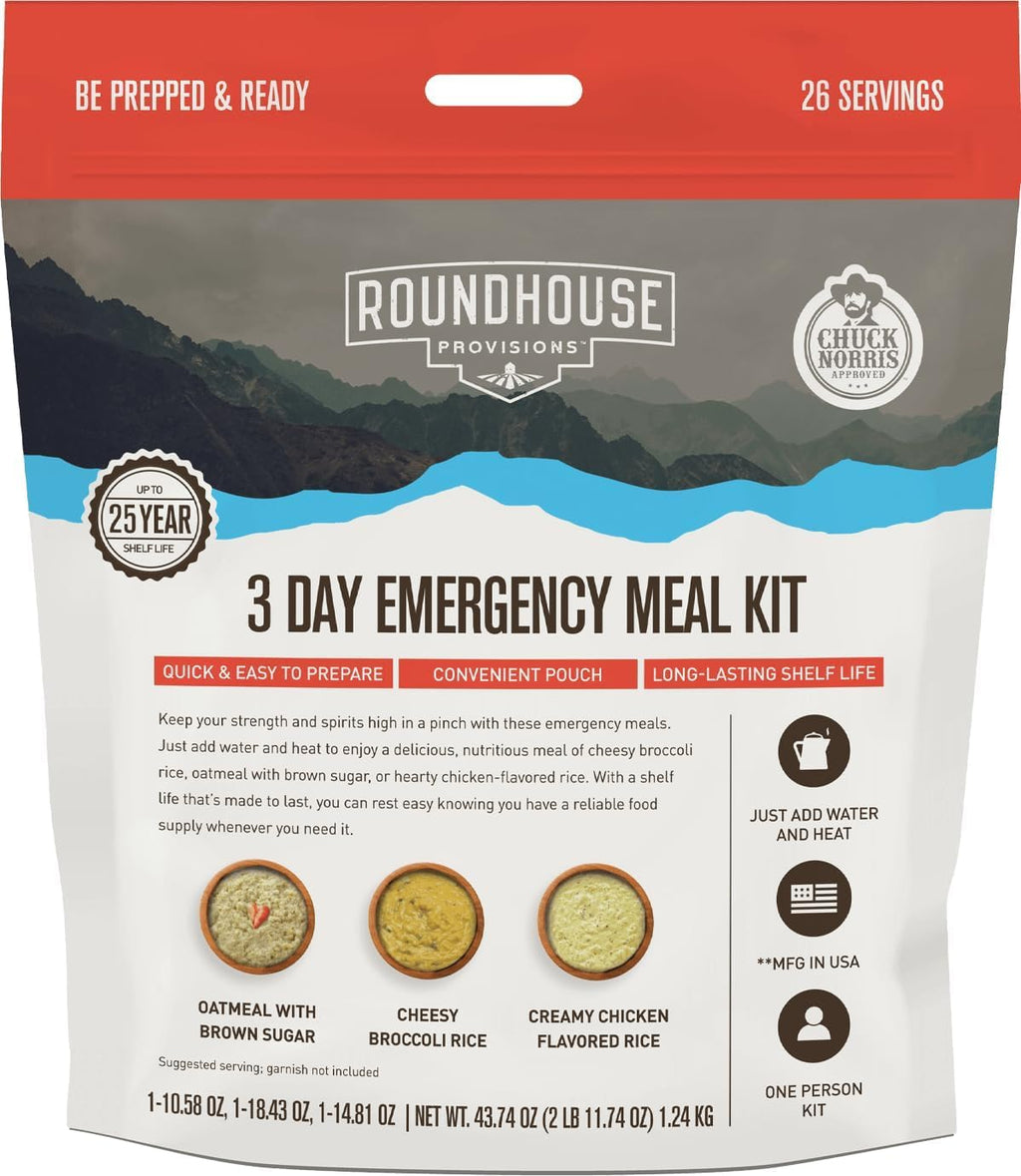 3 Day Emergency Meal Kit, 26 Servings W721119