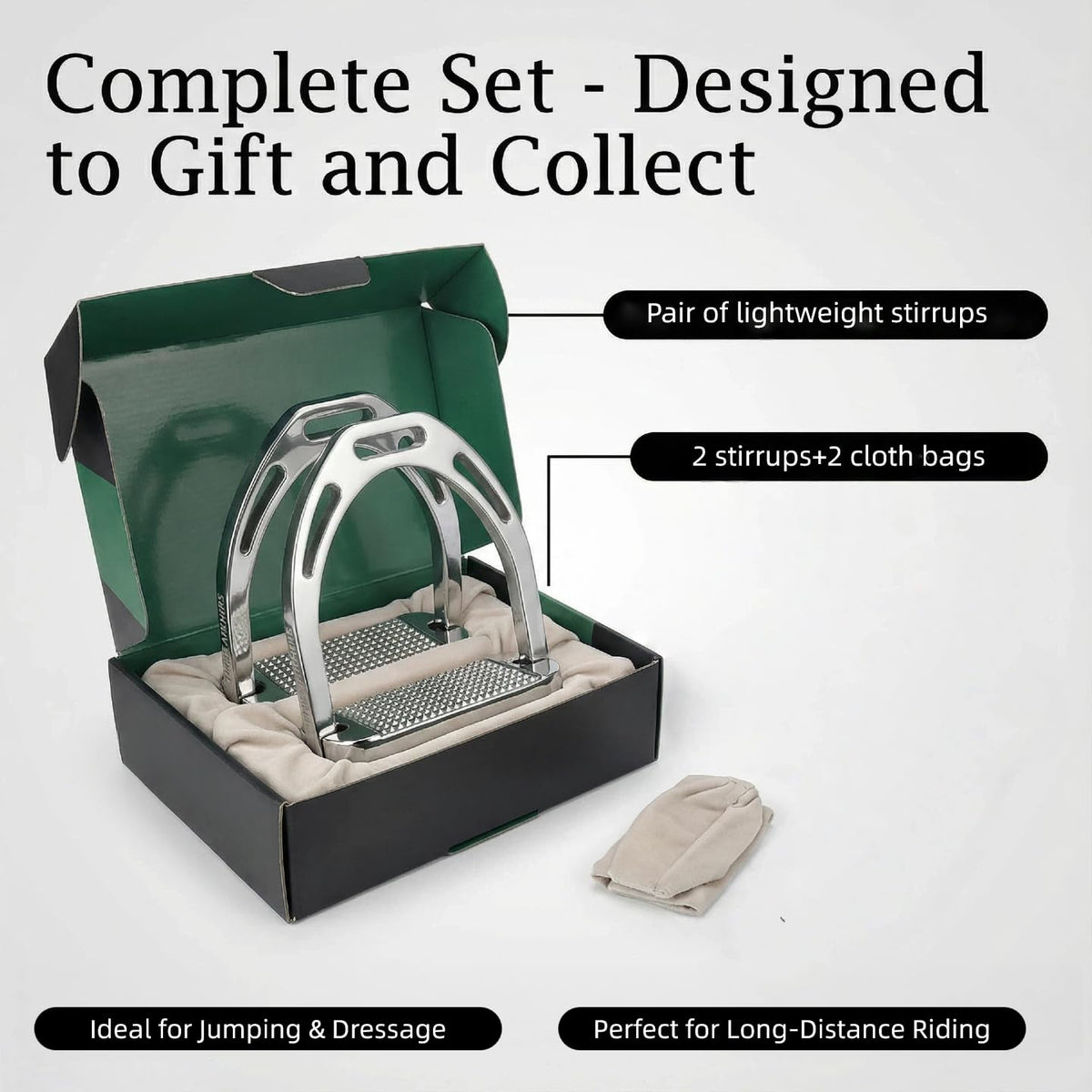 Lightweight English Stirrups T515