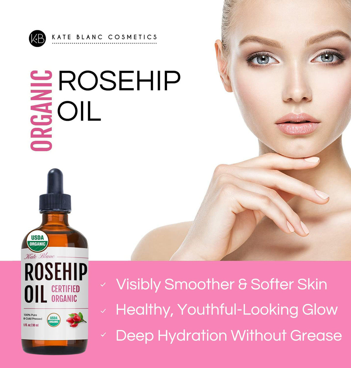 Organic Cold Pressed Rosehip Seed Face Oil N335