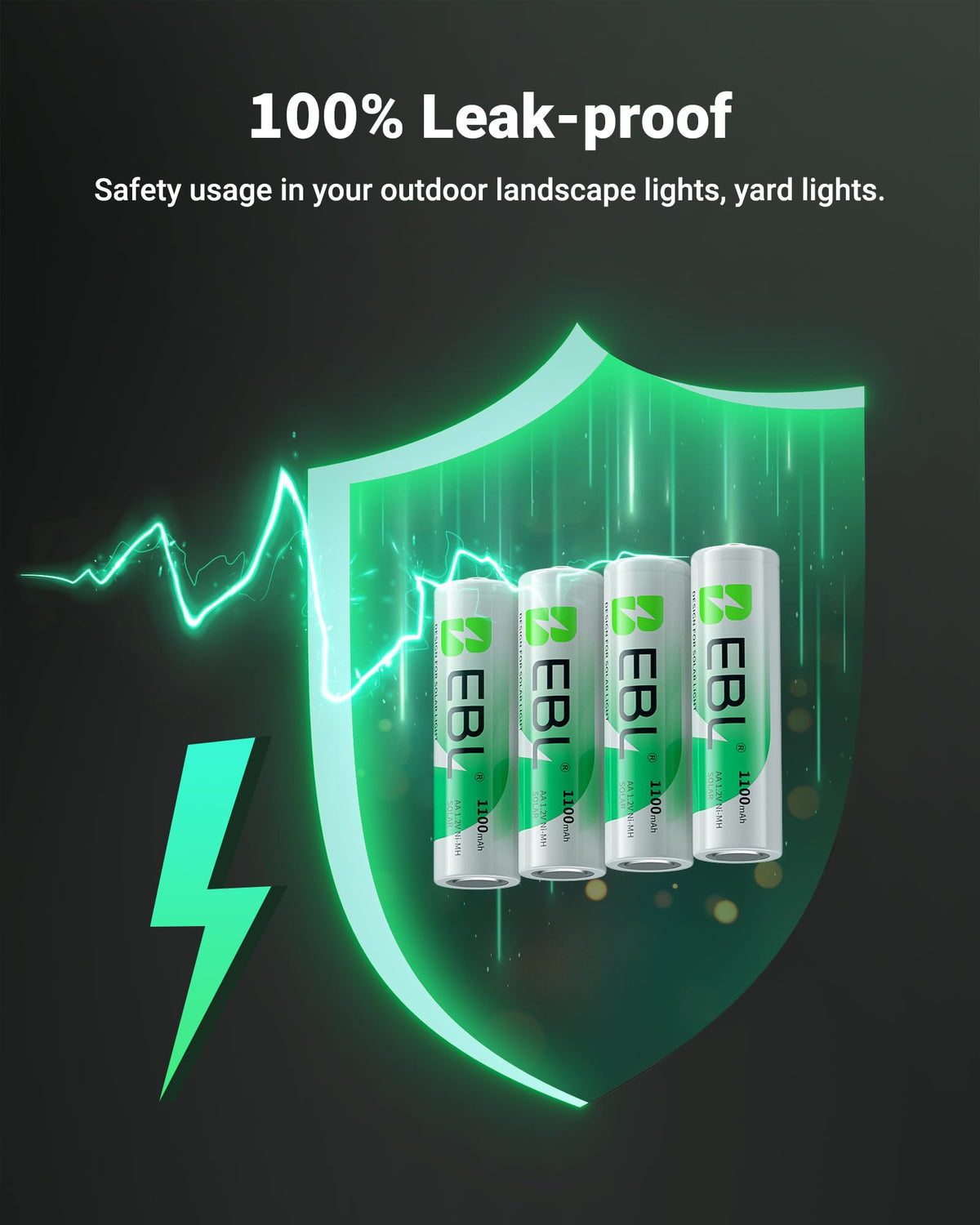 Solar AA Batteries 20 Pack L956