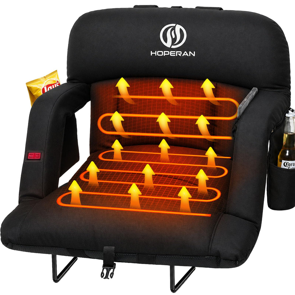 Black Heated Stadium Seats for Bleachers U13010
