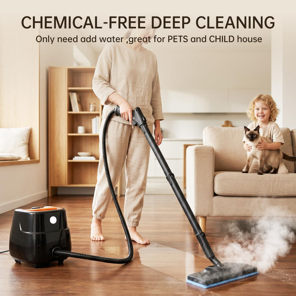 21-in-1 Chemical-Free Steam Cleaner with 3-Level Adjustment R8679