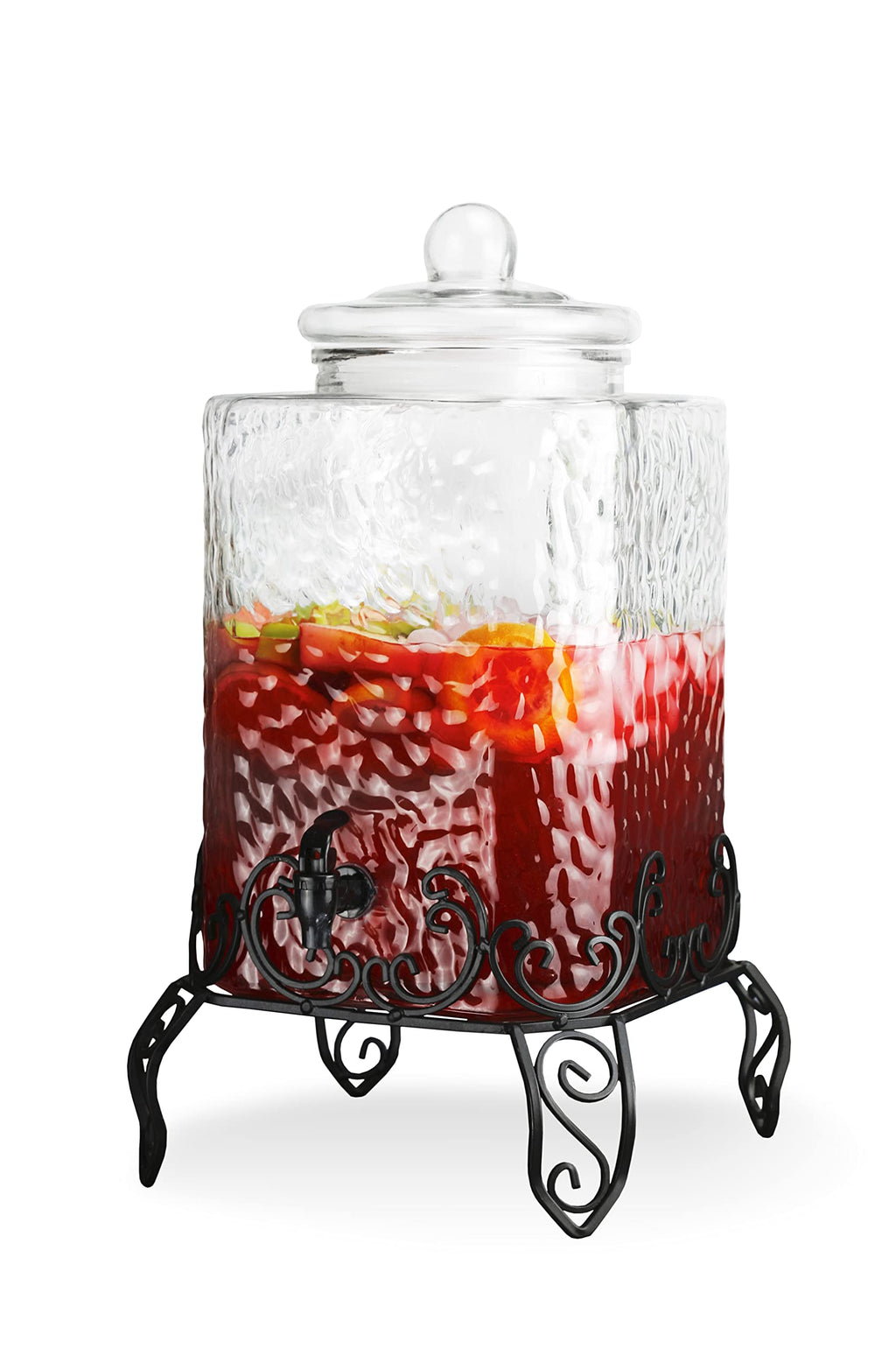 Glass Beverage Dispenser with Stand 2.5 Gal P123