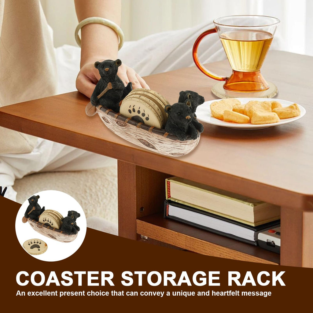 Black Bear Coasters Set of 5 M7389