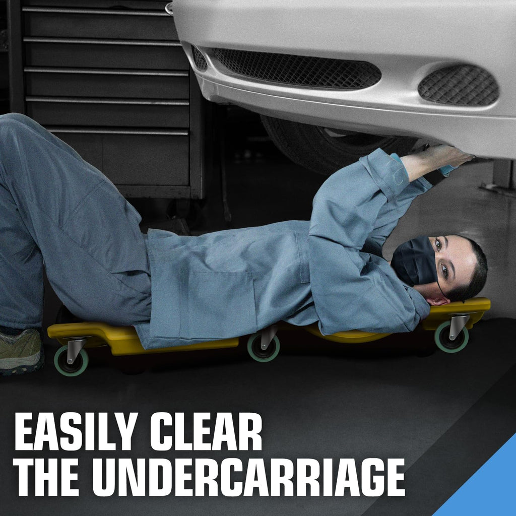 40 Inch Rolling Garage Creeper with Padded Headrest Y290740