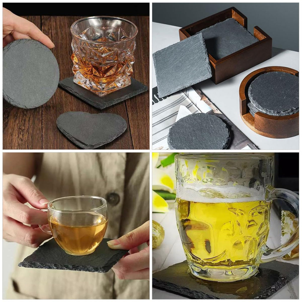 Natural Stone Coasters Set B9555