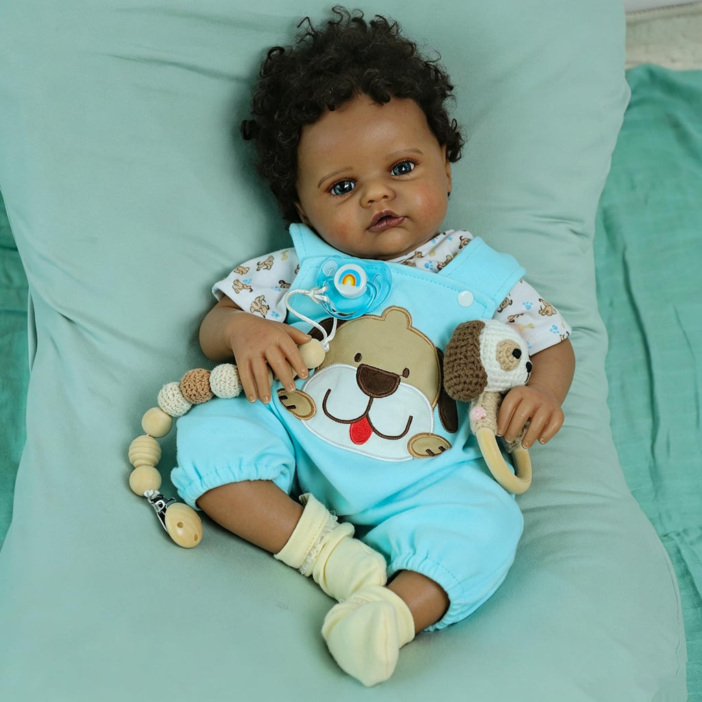 Black 20 Inch Reborn Baby Doll C33368