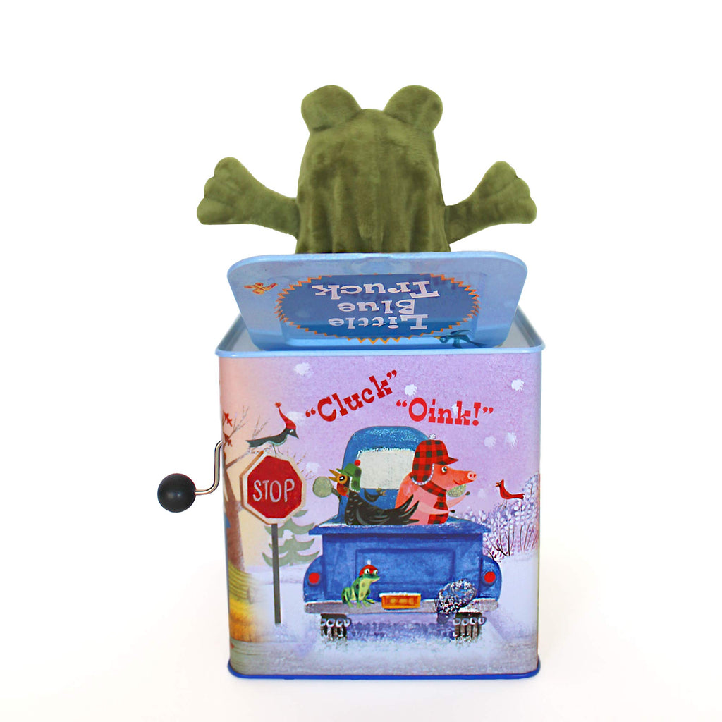 Blue Truck Jack-in-The-Box Plush Toy with Music R6470