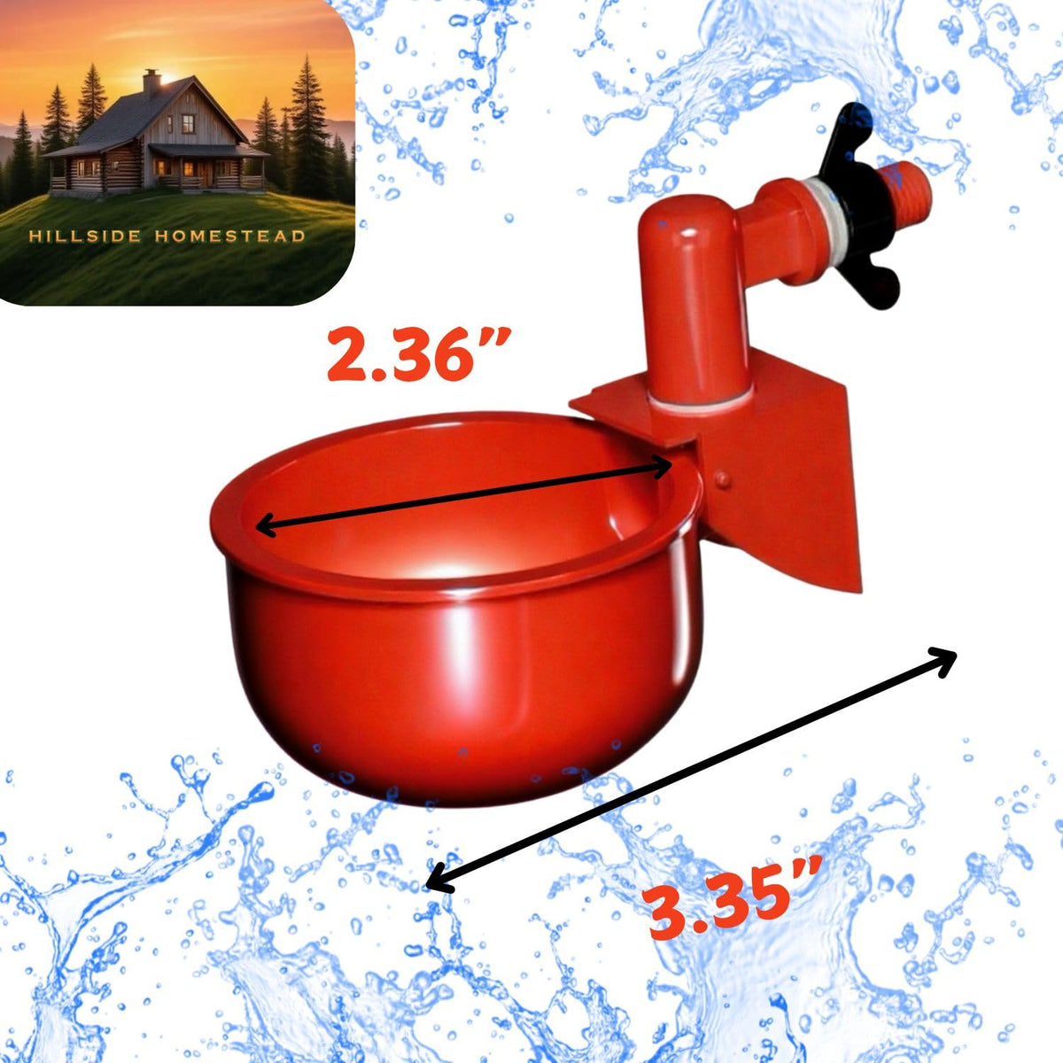 Leak Resistant Automatic Chicken Waterer Cups 8pk K6317
