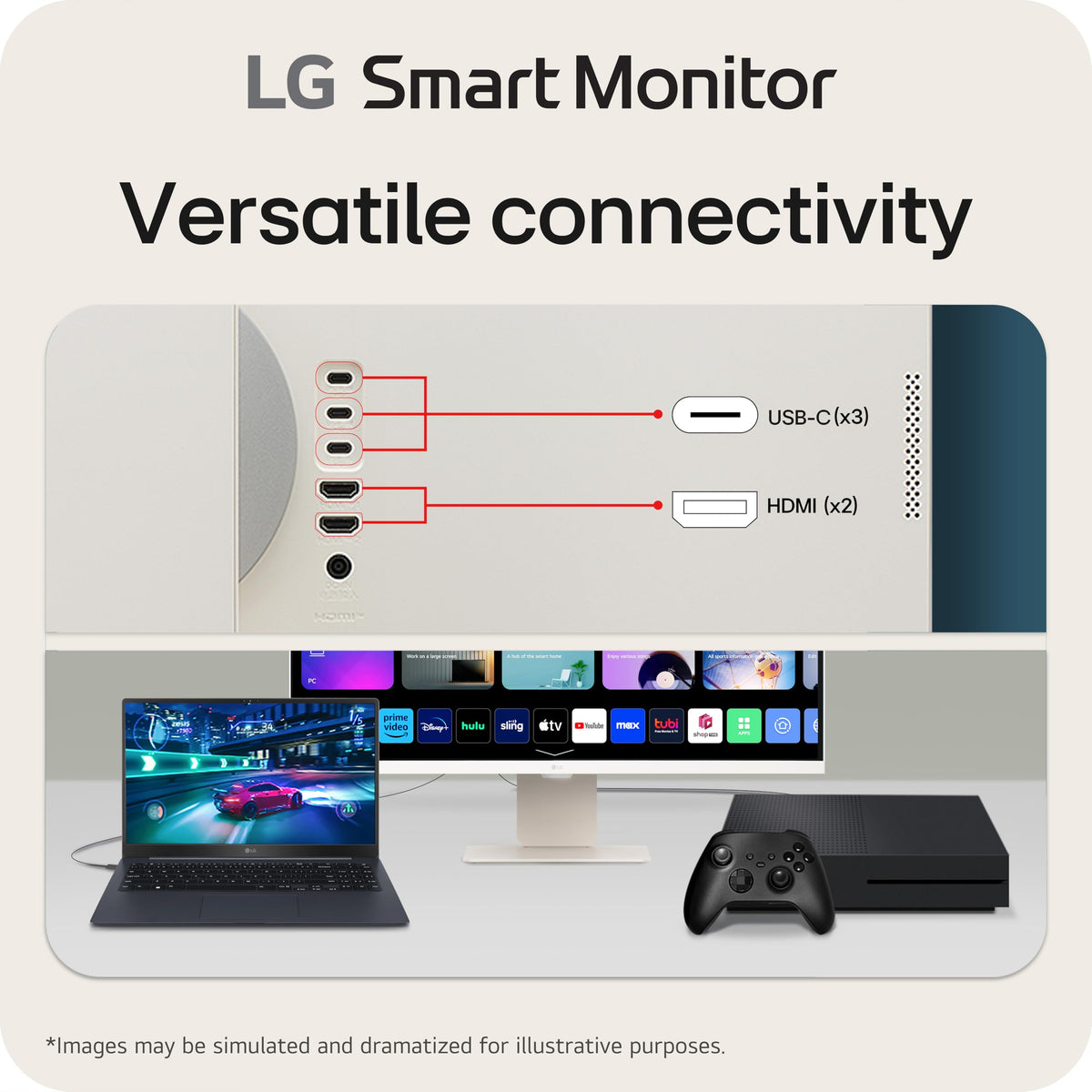 32-inch 4K UHD IPS White Smart Monitor T2276