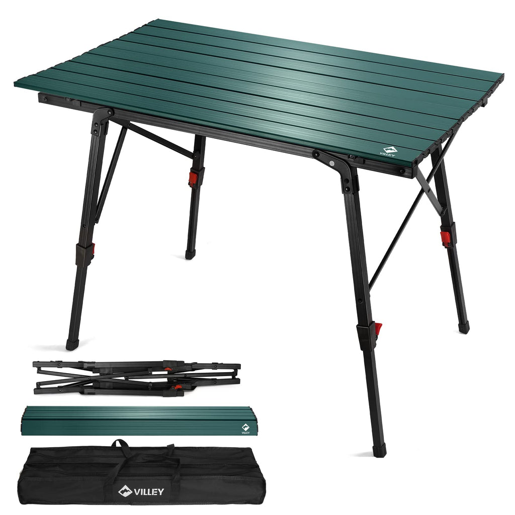 Portable Aluminum Camping Table with Adjustable Legs N54184