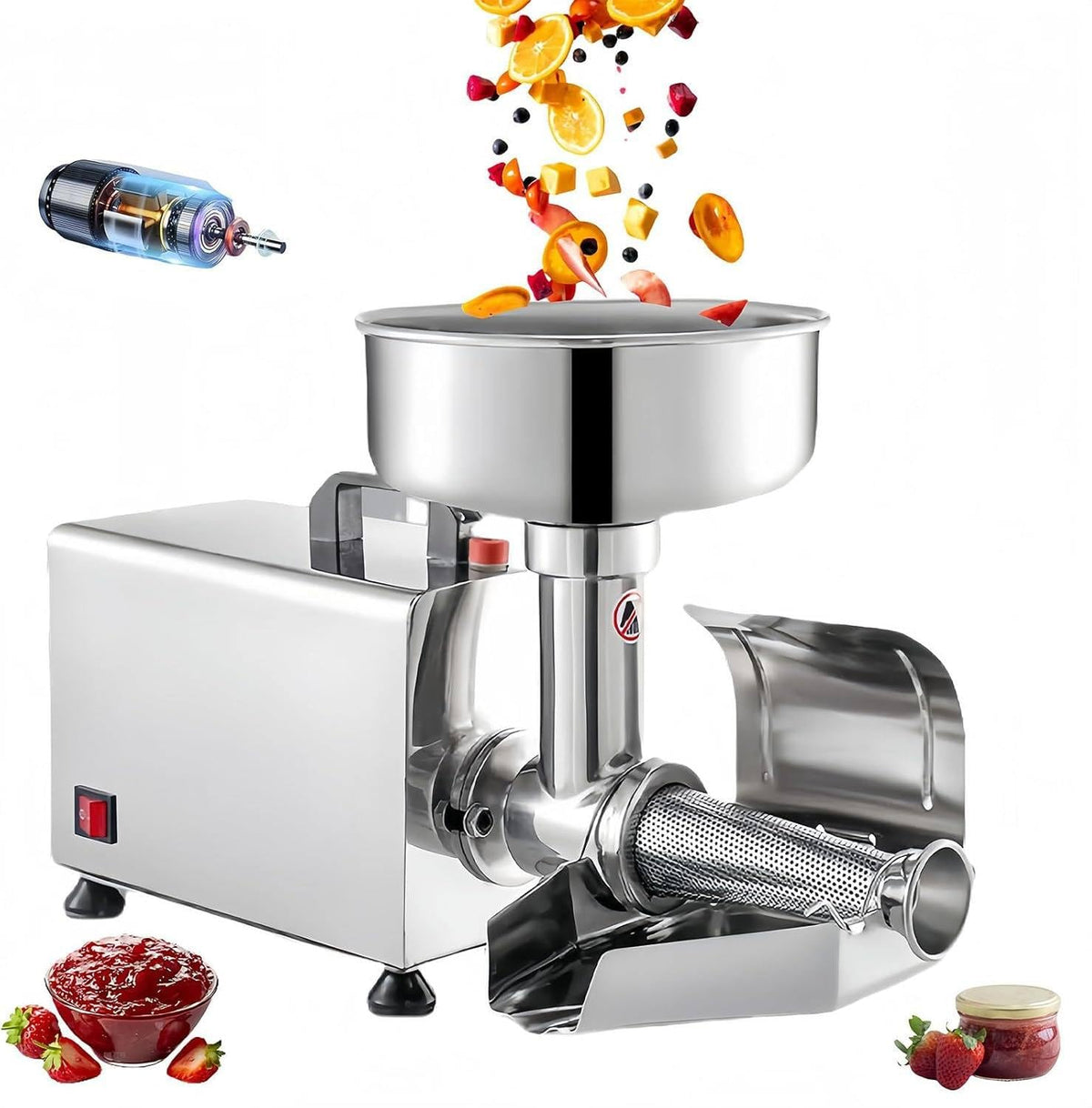 450W Electric Tomato Strainer and Press Stainless Steel I370152