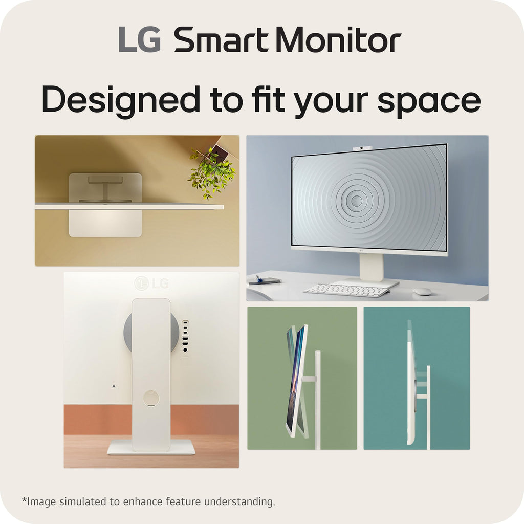 32-inch 4K UHD IPS White Smart Monitor T2276