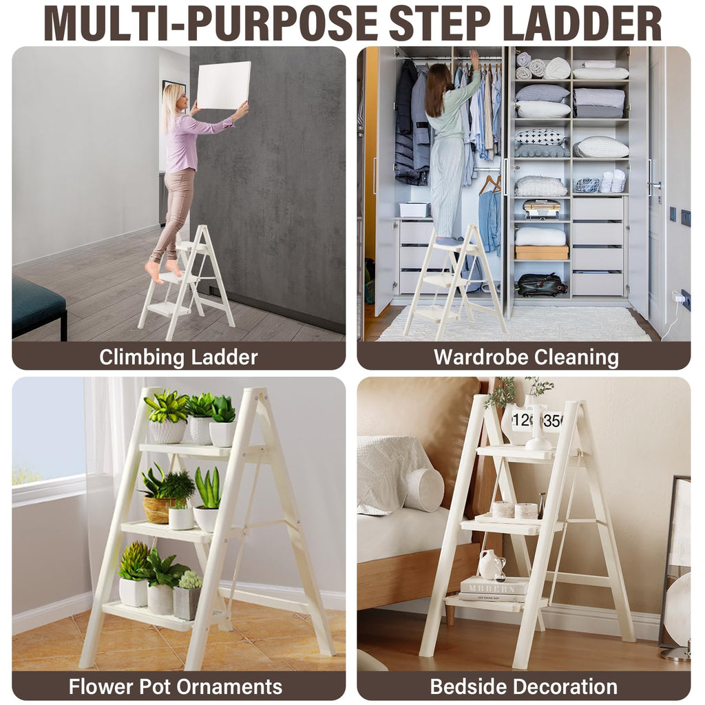 3 Step Carbon Steel Folding Stool E25528