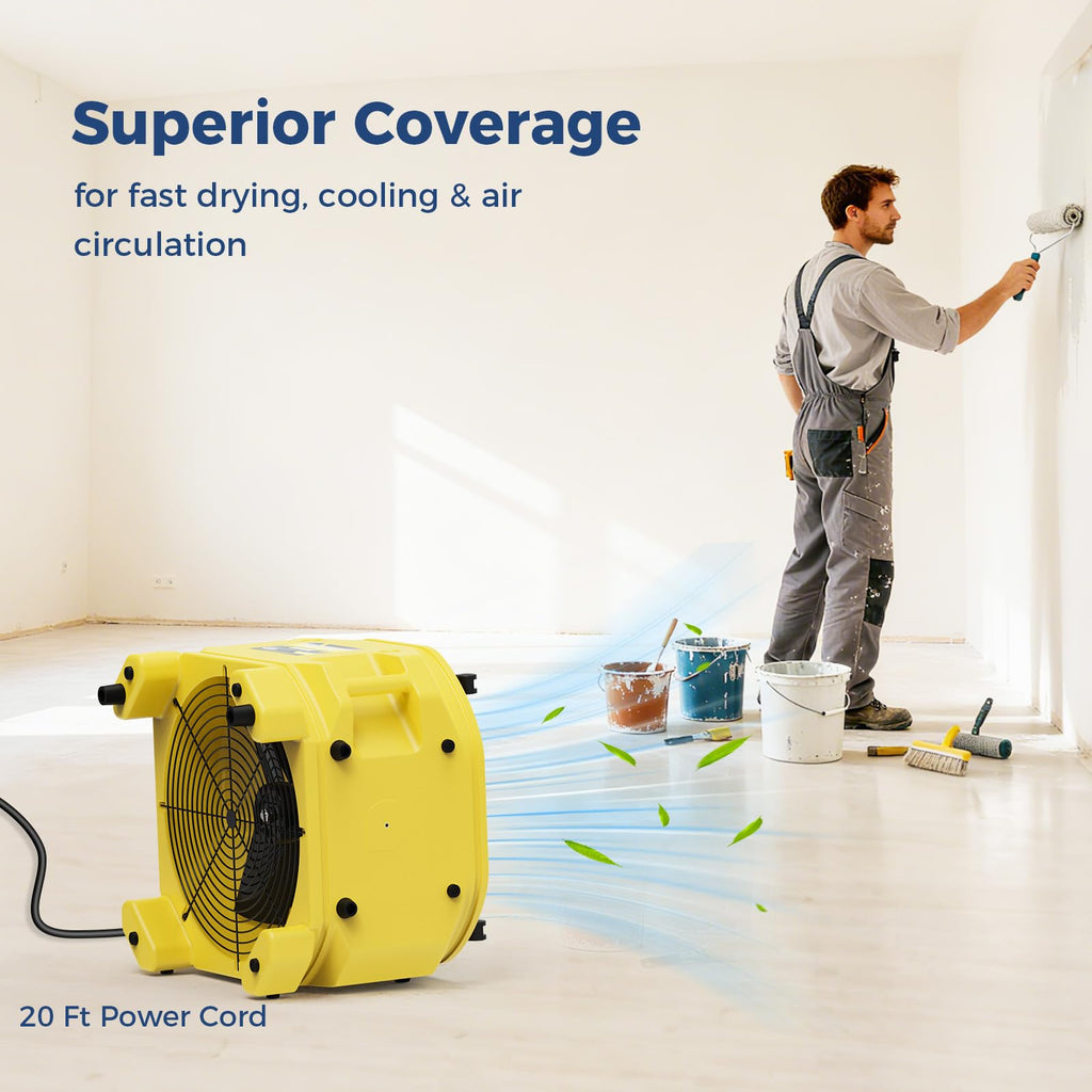 Industrial Air Mover 3000CFM Heavy Duty Fan S9903